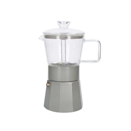 Kawiarka włoska szklana VERONA latte 6 tz / La Cafetiere LCSTES6CGLLAT