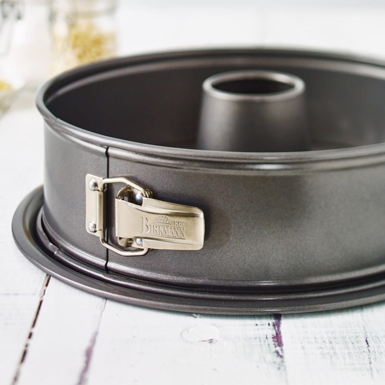 Forma do ciasta 2w1 tortownica + forma do babki z kominem EASY BAKING 28 cm / Birkmann 881 051