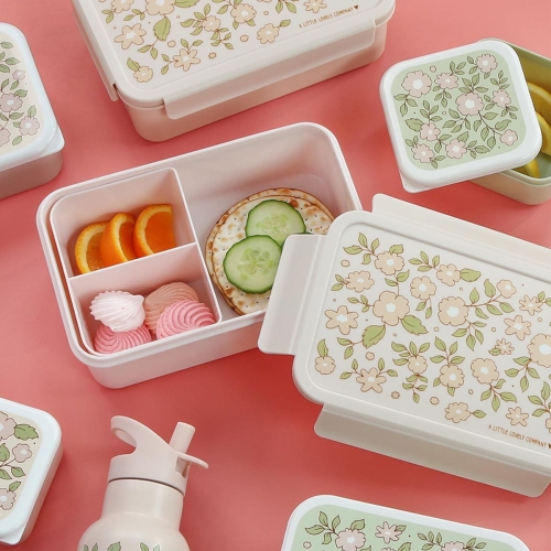 Bento lunch box dla dzieci z przegródkami BLOSSOM PINK / A Little Lovely Company
