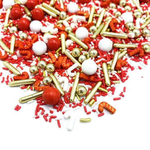 Świąteczna posypka do ciasta boże narodzenie Happy Sprinkles cukrowa Holly Jolly 90g