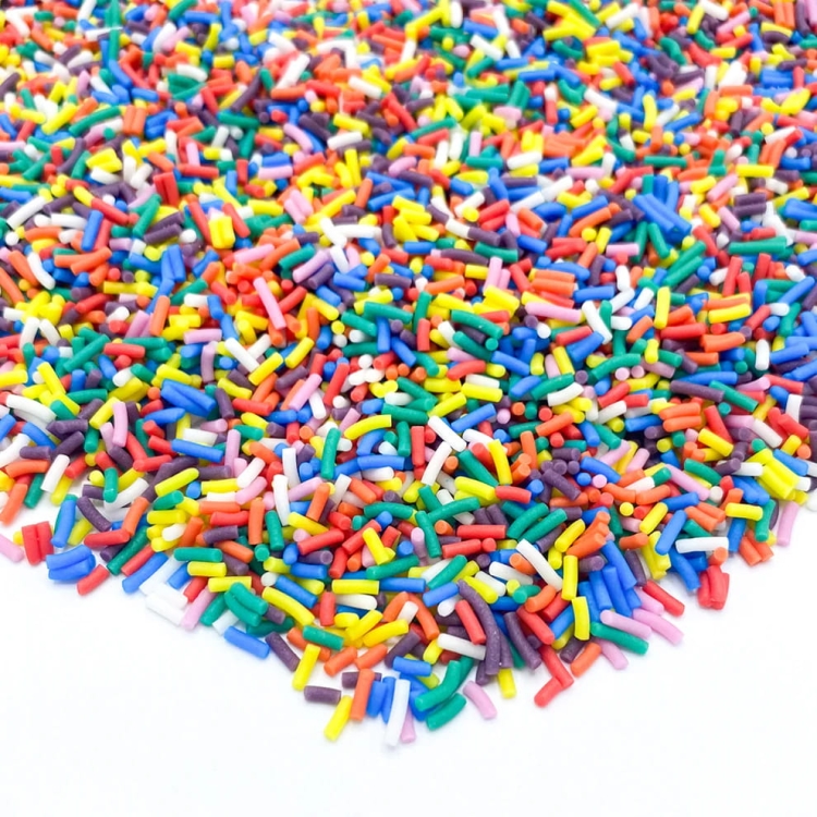 Posypka cukrowa do ciasta Happy Sprinkles Funfetti Bakeable Strands Vegan 80g