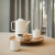 Porcelanowe kubki do herbaty Skagen 300ml - 2 sztuki - białe Bredemeijer 147053