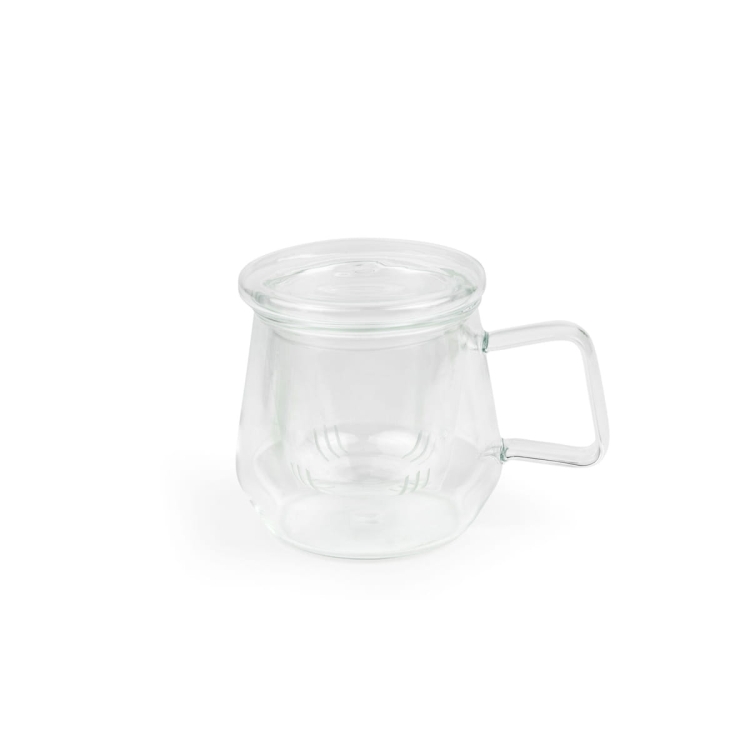 Kubek szklany z zaparzaczem Livorno 290ml - bezbarwny / Bredemeijer  165040