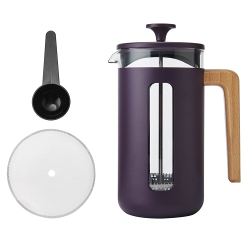 French press z miarką do kawy PISA 1L purple La Cafetière LCPISA8CPPUR