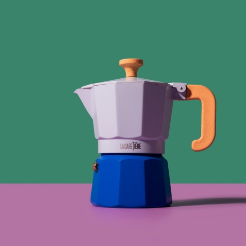 aluminiowa kawiarka włoska Venice 3 Cup - Sky Blue La Cafetière LCVEN3CP2TSKY
