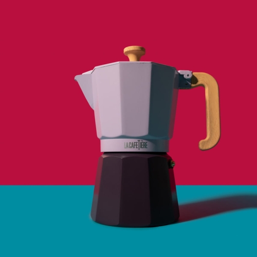 Kawiarka włoska aluminiowa Venice 6 Cup - Purple La Cafetière LCVEN6CP2TPUR