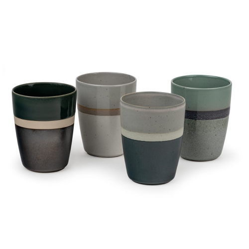 Kubki do herbaty ceramiczne Sven 200 ml - 4 sztuki / Bredemeijer 147080