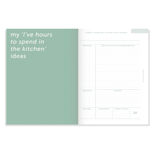 Notatnik kulinarny przepiśnik - Kitchen Journal