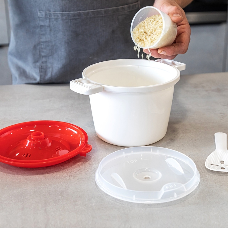 Jak ugotować ryż w mikrofalówce? Użyj specjalnego naczynia do gotowania marki KitchenCraft