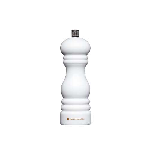 Młynek ceramiczny  do soli lub pieprzu 17 cm w białym kolorze