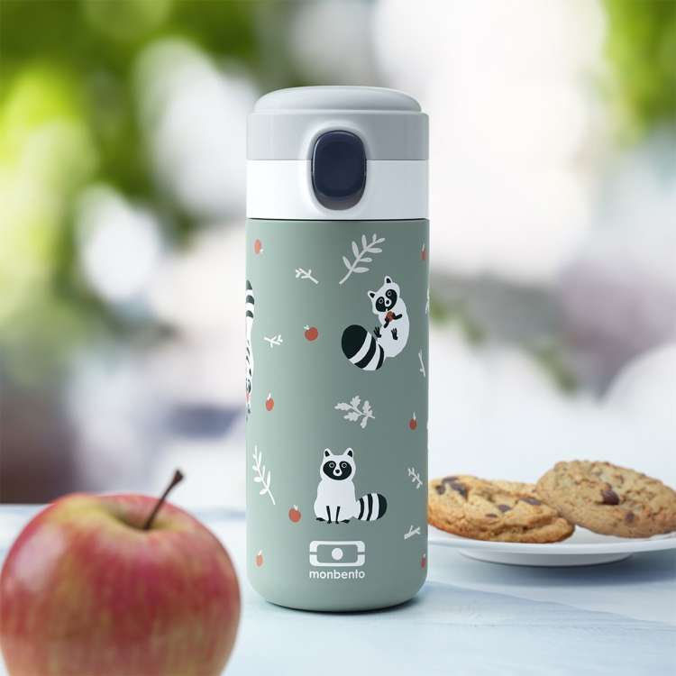 Monbento MB Pop Raccoon Green – kubek dla dzieci bez BPA i BPS