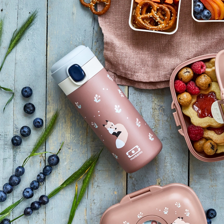 Monbento MB Pop Fox Pink – różowy termos dla dzieci z liskiem