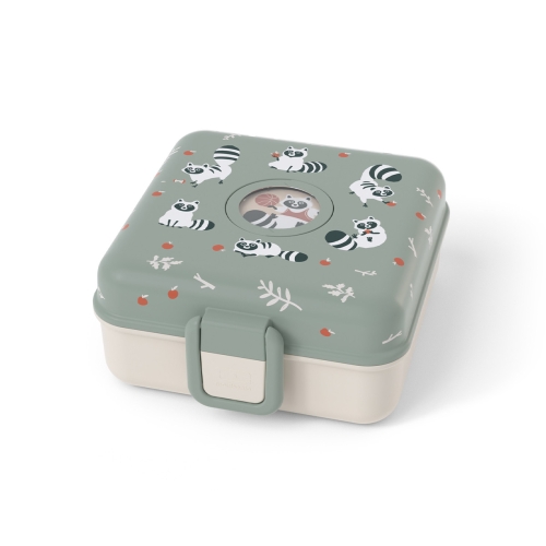 Lunchbox Monbento Snacky Raccoon Green 0,85 L
