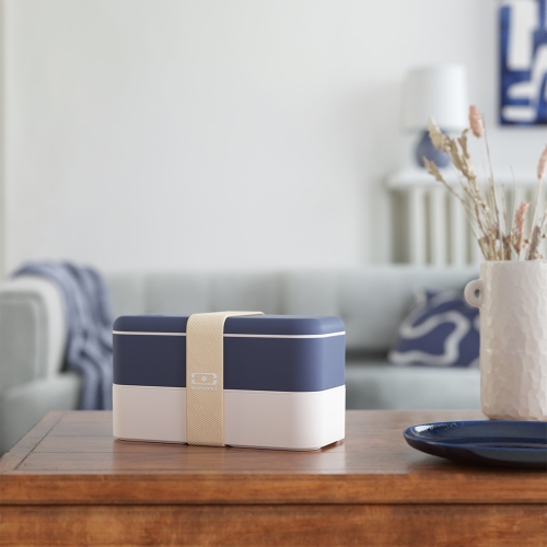 Monbento Original bento lunch box 1L Blue Natural