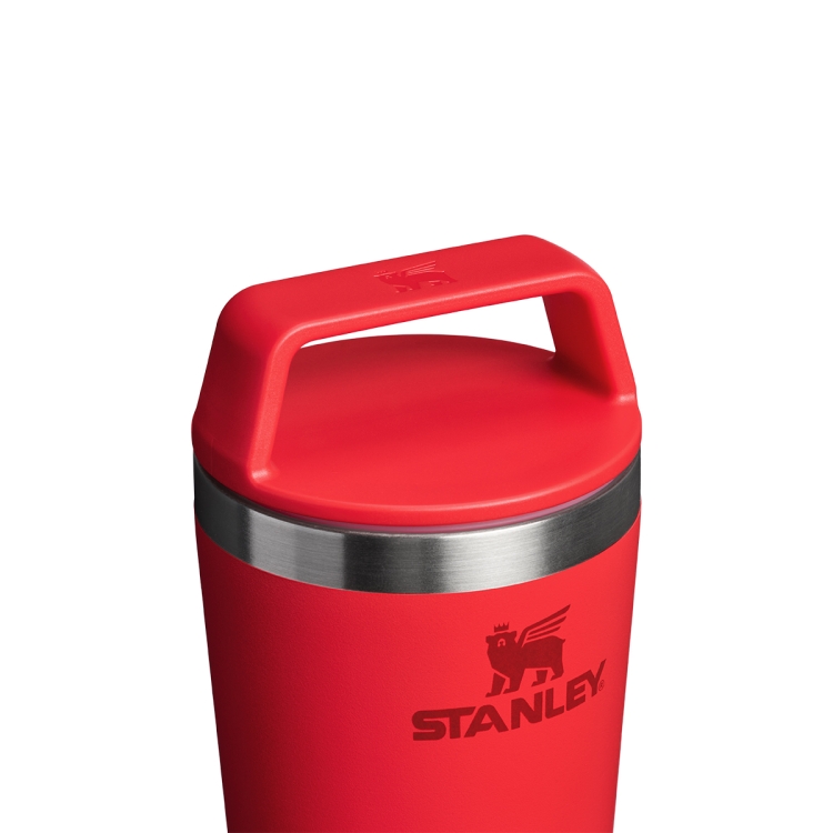 Kubek termiczny Stanley Café-To-Go 0,47L Chili z uchwytem do przenoszenia