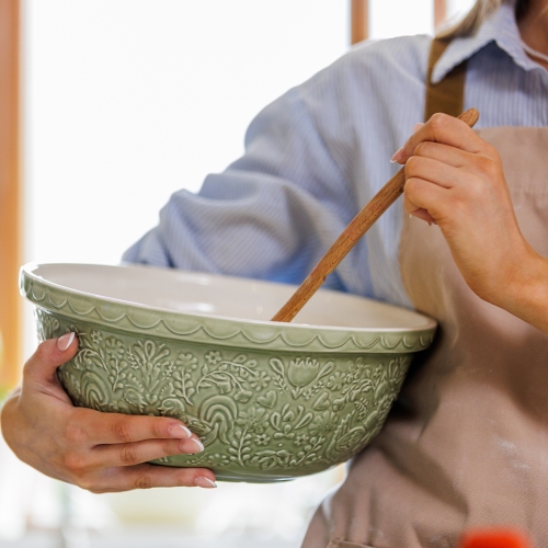 Misa ceramiczna Mason Cash HOME TO ROOST Green 29 cm (4L) – duża, stylowa misa do mieszania i wypieków. Klasyczny design, wysoka jakość ceramiki.
