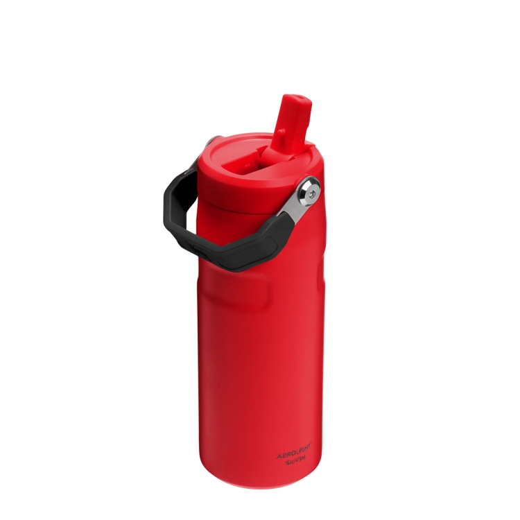 Stanley IceFlow Flip Straw  butelka na wodę z ustnikiem  0,47L Chili Black