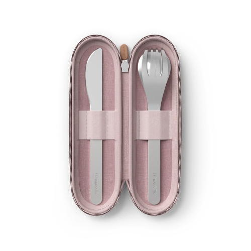 Monbento Slim Nest Trio sztućce na wynos w etui Pink