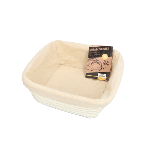 Koszyk do wyrastania chleba - kwadratowy 25 x 25 cm Bread Buddies / Birkmann