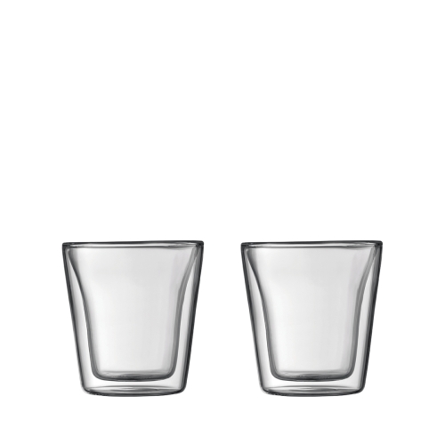 Bodum szklanki z podwójną ścianką 2 szt. Bodum Canteen 0.1 l Transparent