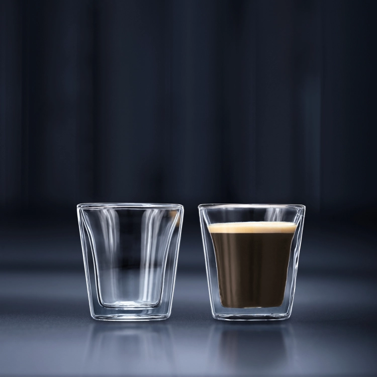 Zestaw 2 szklanek do espresso z podwójnymi ściankami 100 ml