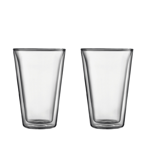 Bodum szklanki z podwójną ścianką 2 szt. Bodum Canteen 0.4 l Transparent