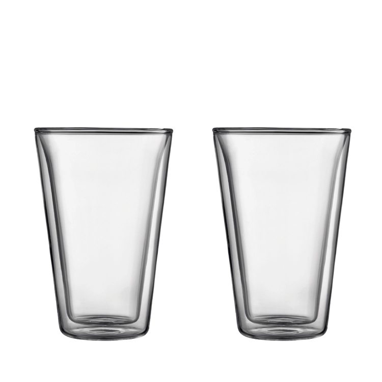 Bodum szklanki z podwójną ścianką 2 szt. Bodum Canteen 0.4 l Transparent