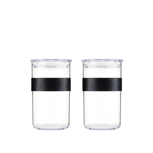 Bodum pojemniki do przechowywania Presso 1L Black 2 szt.