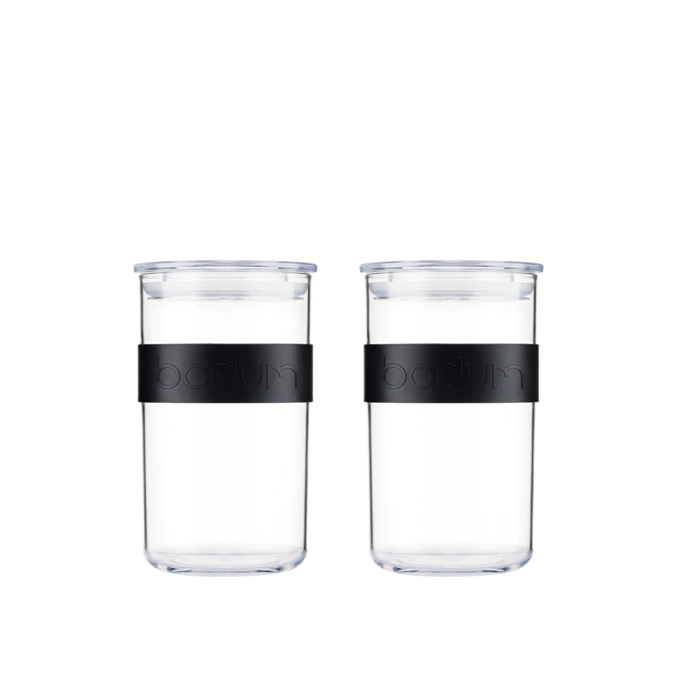 Bodum pojemniki do przechowywania Presso 1L Black 2 szt.