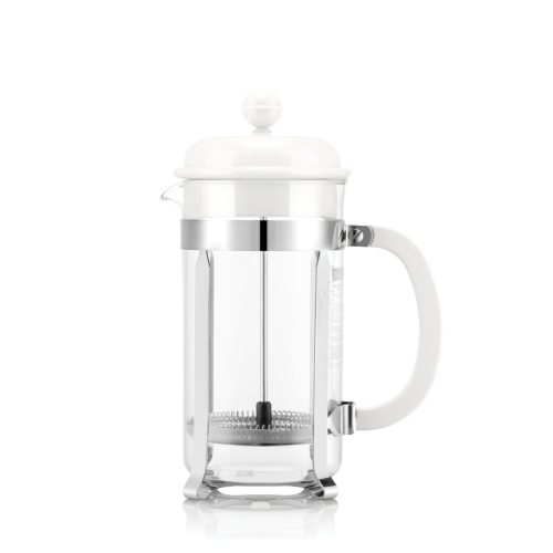 Bodum zaparzacz tłokowy french press Caffettiera 1L Pure White 1918-486-1