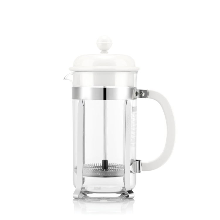 Bodum zaparzacz tłokowy french press Caffettiera 1L Pure White 1918-486-1