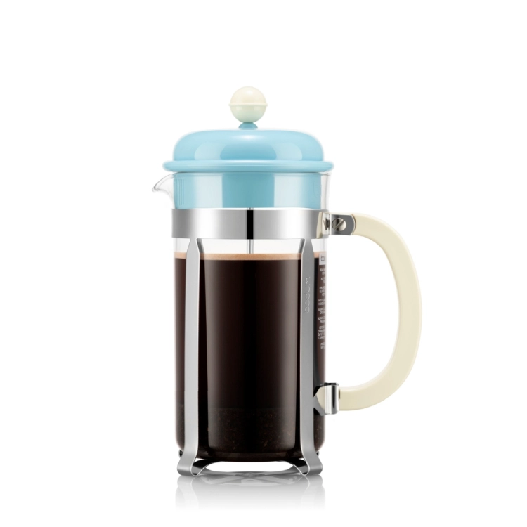 Bodum zaparzacz tłokowy french press Caffettiera 1L Light Blue 1918-760-761