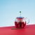 Zaparzacz do herbaty Bodum z kolekcji MoMA Design Store - czerwony z zieloną designerską łyżką
