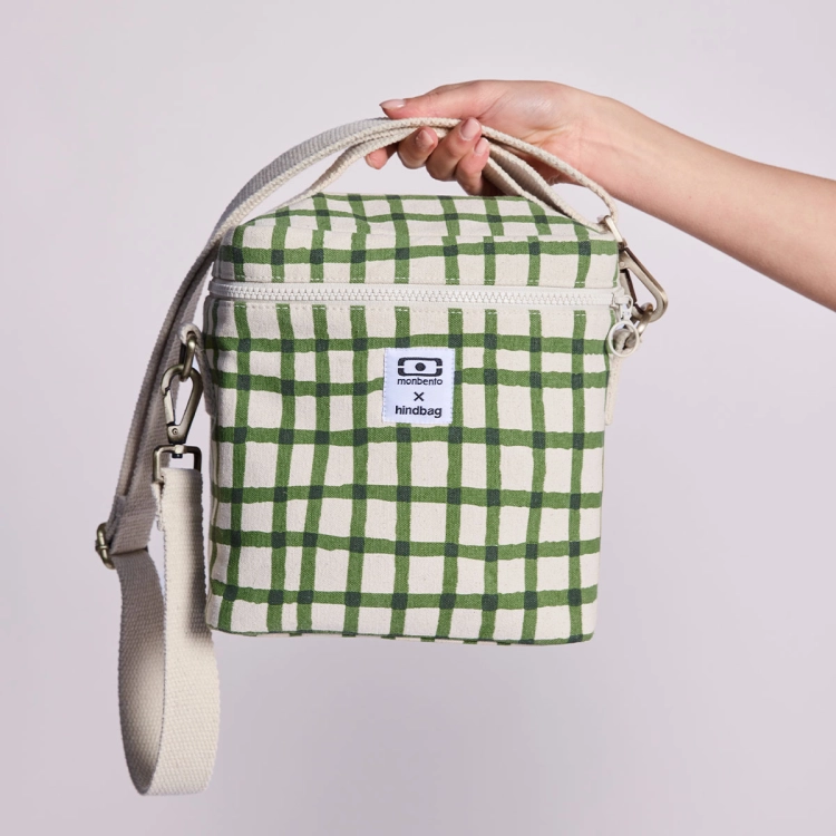 Torba termiczna Hindbag z bawełny organicznej GOTS do lunch boxa