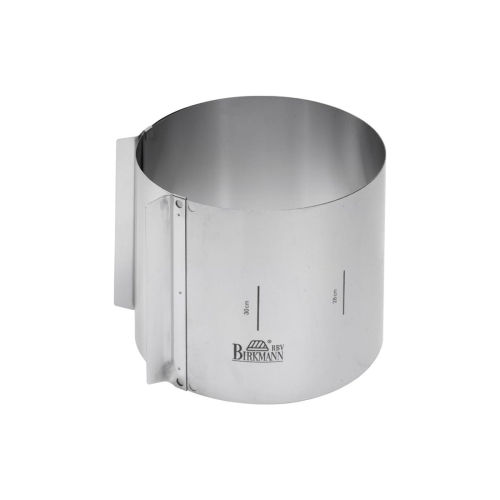 Rant cukierniczy regulowany 18-30 cm, wysoki 15 cm / Birkmann 429 413