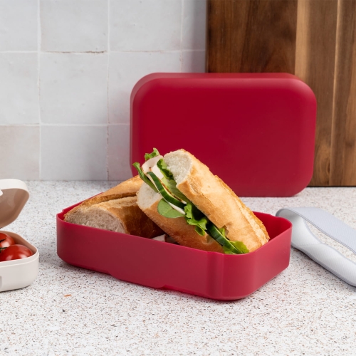 lunchbox / pojemnik na kanapki średni rubinowy, Amuse A-000438 w sklepie leduvel.mom