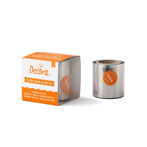 Decora 0160719 rant spożywczy / folia PVC w rolce 6 cm x 10 m